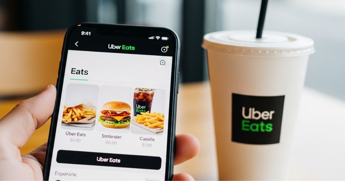 Uber Eats, smartphone, Eats, drink