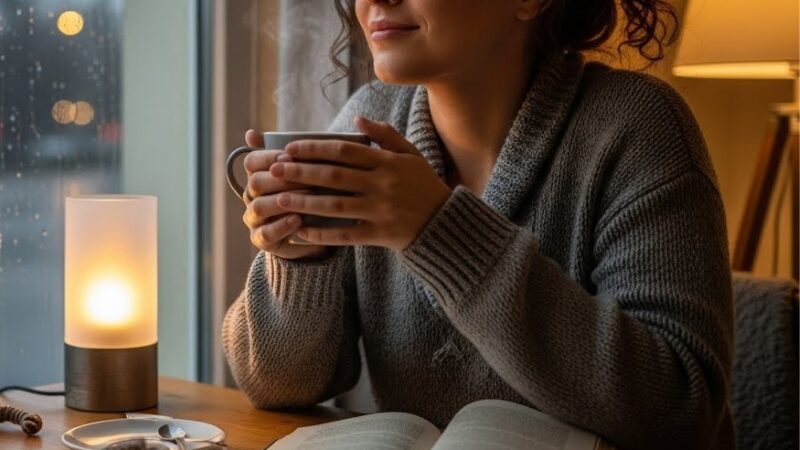 A woman who anticipates that delivery will be delayed on rainy days and maintains a sense of calm