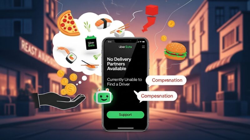 Compensation and Support When No Delivery Partner is Available on Uber Eats